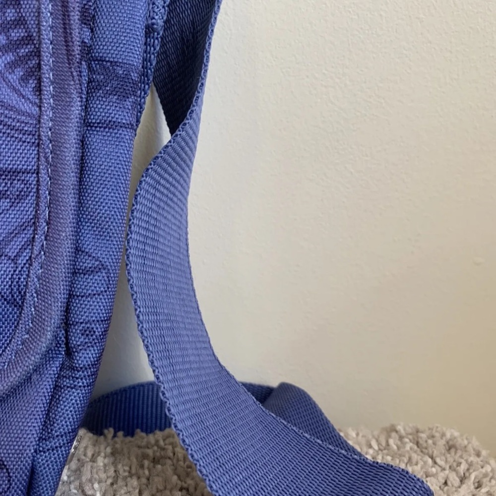Converse Shoulder Shoe Print Blue Navy Bag Adjustable Strap Used Condition - Picture 7 of 14